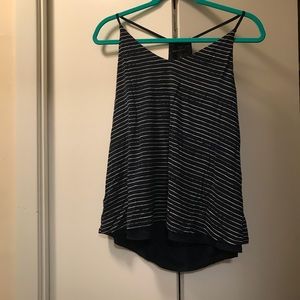 Navy and white Banana Republic tank top, medium